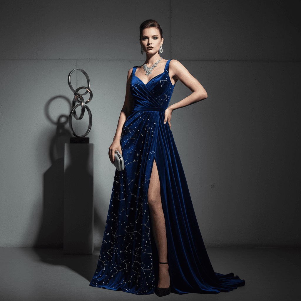 Velvet Evening Dress