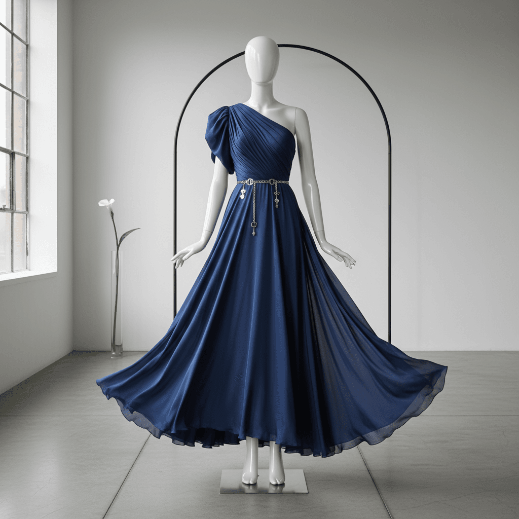 Embroidered Shift Dress